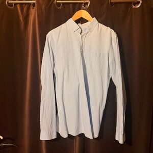 Light Blue Seersucker shirt - Frank & Oak - M